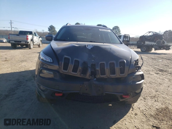2017 Jeep Cherokee Trailhawk L Plus with VIN 1C4PJMBB5HW537036, listed as a Copart auction lot 42031035 with 115,732 mi miles and Salvage Title. Bid and sale history available at carsss.com. Image 5.
