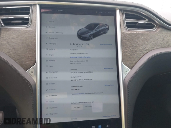 2013 Tesla Model S с VIN 5YJSA1CG5DFP06411, выставлен на аукционе IAAI как лот 41079914 с пробегом 266 968 миль миль и . История ставок и продаж доступна на DreamBid. Изображение 18.