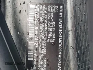 2016 BMW i8 z VIN WBY2Z2C50GV674727, wystawiony jako Copart lot #73131834 z przebiegiem 60 860 mil mil oraz Szkoda całkowita • Salvage title. Historia ofert i sprzedaży dostępna na DreamBid. Obrazek 12.