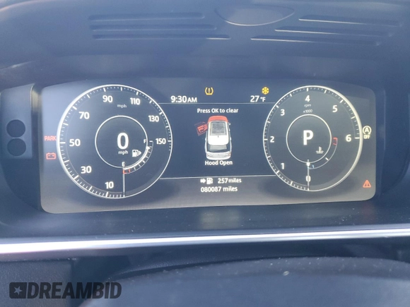 2017 Land Rover Range Rover with VIN SALGR2FK5HA328733, listed as a Copart auction lot 86914614 with 80,087 mi miles and Salvage title. Bid and sale history available at DreamBid. Image 9.