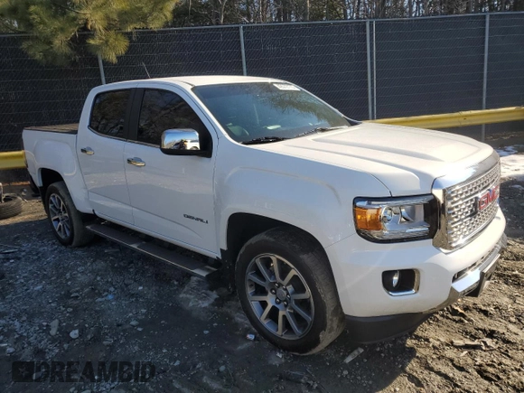 2020 GMC Canyon 4WD Denali with VIN 1GTG6EEN0L1240761, listed as a Copart auction lot 42572775 with 22,346 mi miles and Salvage Title. Bid and sale history available at carsss.com. Image 4.