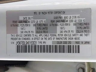 2017 Mazda CX-5 Grand Touring with VIN JM3KFBDL9H0163031, listed as a IAAI auction lot 42098819 with 81,781 mi miles. Bid and sale history available at carsss.com. Image 9.