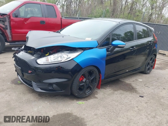 2016 Ford Fiesta ST with VIN 3FADP4GX0GM126881, listed as a IAAI auction lot 41968895 with 93,847 mi miles. Bid and sale history available at carsss.com. Image 17.