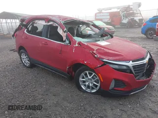 2024 Chevrolet Equinox LT with VIN 3GNAXUEG8RL214237, listed as a IAAI auction lot 41673243 with 7,786 mi miles. Bid and sale history available at carsss.com. Image 1.