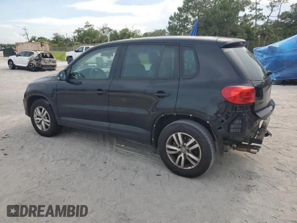 2012 Volkswagen Tiguan SE with VIN WVGAV7AX1CW557300, listed as a Copart auction lot 58975585 with 183,344 mi miles and Salvage title. Bid and sale history available at DreamBid. Image 2.