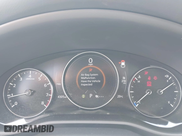 2025 Mazda CX-30 S Preferred with VIN 3MVDMBCM0SM798708, listed as a IAAI auction lot 42133091 with 4,305 mi miles and . Bid and sale history available at DreamBid. Image 7.