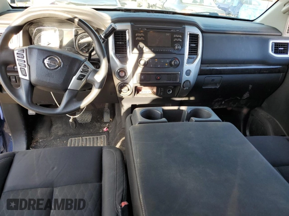 2017 Nissan Titan S with VIN 1N6AA1EJ1HN542129, listed as a Copart auction lot 80027693 with 117,455 mi miles and Salvage Title. Bid and sale history available at carsss.com. Image 8.