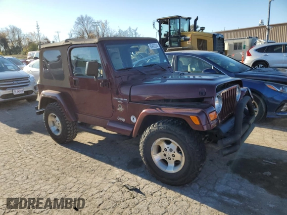 2001 Jeep Wrangler Sahara with VIN 1J4FA59S41P337699, listed as a Copart auction lot 80493224 with 143,036 mi miles and Salvage Title. Bid and sale history available at carsss.com. Image 4.