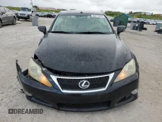 2010 Lexus IS 250 C with VIN JTHFF2C22A2502479, listed as a Copart auction lot 63217475 with 124,240 mi miles and Salvage title. Bid and sale history available at DreamBid. Image 5.