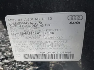 2011 Audi Q5 Premium Plus with VIN WA1LFAFP7BA053498, listed as a IAAI auction lot 41981160 with 147,674 mi miles and . Bid and sale history available at DreamBid. Image 9.