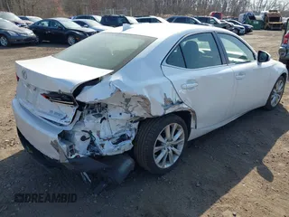2015 Lexus IS 250 with VIN JTHBF1D23F5071504, listed as a IAAI auction lot 41791660 with 51,031 mi miles and . Bid and sale history available at carsss.com. Image 4.
