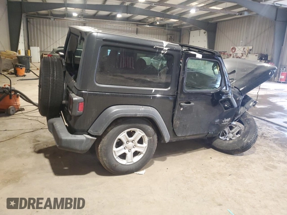 2020 Jeep Wrangler Sport S z VIN 1C4GJXAGXLW118347, wystawiony jako Copart lot #45292845 z przebiegiem Nie podano mil oraz Szkoda całkowita • Salvage title. Historia ofert i sprzedaży dostępna na DreamBid. Obrazek 3.