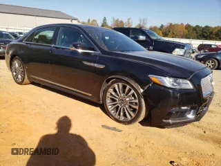 2017 LINCOLN CONTINENTL SELECT with VIN 1LN6L9TP5H5611991, listed as a Copart auction lot 77345324 with 85,764 mi miles and Salvage Title. Bid and sale history available at DreamBid. Image 4.