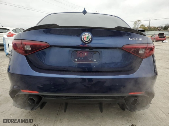 2017 Alfa Romeo Giulia Quadrifoglio with VIN ZARFAEAV0H7548796, listed as a Copart auction lot 81103094 with 63,028 mi miles and Salvage Title. Bid and sale history available at carsss.com. Image 6.