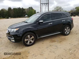 2012 Acura MDX Tech Pkg with VIN 2HNYD2H33CH532421, listed as a Copart auction lot 51324075 with 158,501 mi miles and Salvage Title. Bid and sale history available at carsss.com. Image 1.