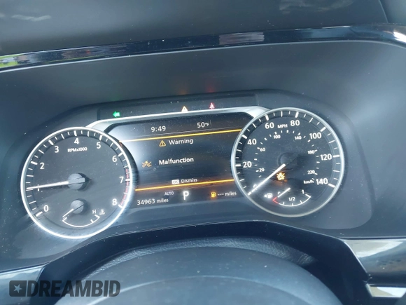 2023 Nissan Pathfinder SL with VIN 5N1DR3CCXPC273840, listed as a IAAI auction lot 42337002 with 34,963 mi miles and . Bid and sale history available at DreamBid. Image 7.
