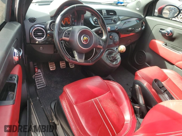 2013 FIAT 500 Abarth with VIN 3C3CFFJH5DT664746, listed as a Copart auction lot 79467384 with 84,548 mi miles and Salvage Title. Bid and sale history available at carsss.com. Image 8.
