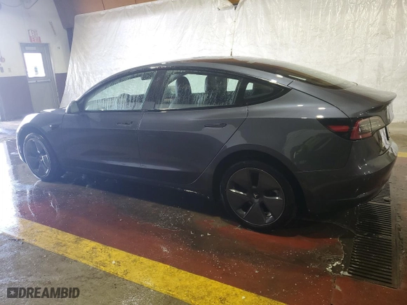 2022 Tesla Model 3 Long Range with VIN 5YJ3E1EBXNF316366, listed as a Copart auction lot 45661055 with 36,192 mi miles and Salvage Title. Bid and sale history available at carsss.com. Image 2.