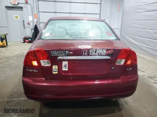 2003 Honda Civic LX with VIN 2HGES16573H576551, listed as a Copart auction lot 49083525 with 228,923 mi miles and Salvage Title. Bid and sale history available at carsss.com. Image 6.