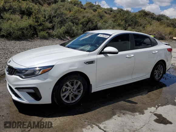 2020 Kia Optima LX z VIN 5XXGT4L34LG434377, wystawiony jako Copart lot #54706305 z przebiegiem 43 513 mil mil oraz Szkoda całkowita • Salvage title. Historia ofert i sprzedaży dostępna na DreamBid. Obrazek 1.