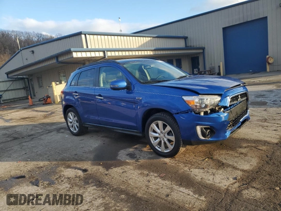 2015 Mitsubishi Outlander Sport 2.4 GT with VIN 4A4AR4AWXFE031118, listed as a Copart auction lot 43797245 with 80,456 mi miles and Salvage Title. Bid and sale history available at carsss.com. Image 4.