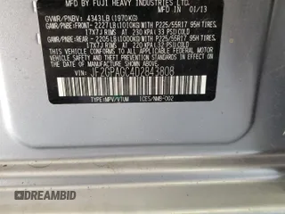 2013 Subaru Crosstrek Limited with VIN JF2GPAGC4D2843808, listed as a Copart auction lot 59120725 with 91,648 mi miles and Salvage title. Bid and sale history available at DreamBid. Image 13.