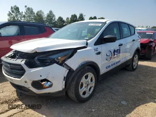 2018 Ford Escape S with VIN 1FMCU0F79JUC07742, listed as a Copart auction lot 67199553 with 102,494 mi miles and Salvage Title. Bid and sale history available at carsss.com. Image 1.