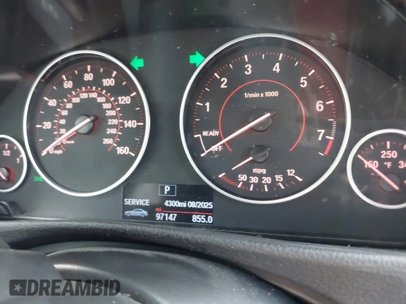 2015 BMW 3 Series 335i with VIN WBA3A9C55FKW74502, listed as a IAAI auction lot 42261622 with 97,147 mi miles and . Bid and sale history available at DreamBid. Image 7.