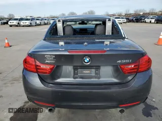 2015 BMW 4 Series 435i xDrive with VIN WBA3T7C53F5A37043, listed as a Copart auction lot 87697145 with 98,031 mi miles and Salvage title. Bid and sale history available at DreamBid. Image 6.