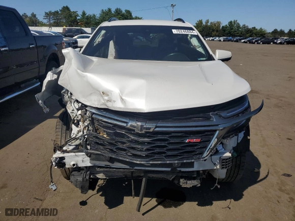 2022 Chevrolet Equinox RS with VIN 2GNAXWEV4N6113964, listed as a Copart auction lot 70246884 with 0 mi miles and Salvage Title. Bid and sale history available at carsss.com. Image 5.