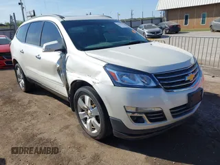 2014 Chevrolet Traverse LTZ z VIN 1GNKVJKD9EJ324007, wystawiony jako IAAI lot #42037818 z przebiegiem 135 391 mil mil oraz . Historia ofert i sprzedaży dostępna na DreamBid. Obrazek 1.