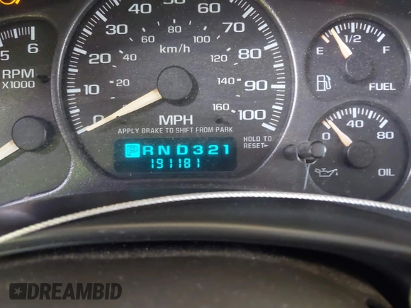 2002 Chevrolet Suburban LT with VIN 1GNFK16T42J208091, listed as a IAAI auction lot 42737106 with 191,181 mi miles and . Bid and sale history available at DreamBid. Image 7.