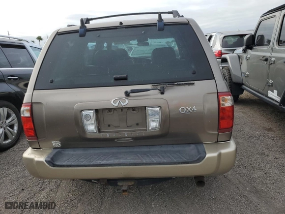 2001 Infiniti QX4 Luxury with VIN JNRDR07Y81W107539, listed as a Copart auction lot 75308704 with 0 mi miles and Salvage Title. Bid and sale history available at carsss.com. Image 6.