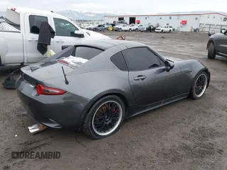 2017 Mazda MX-5 Miata RF Grand Touring with VIN JM1NDAM72H0101026, listed as a IAAI auction lot 41296441 with 79,286 mi miles. Bid and sale history available at carsss.com. Image 4.