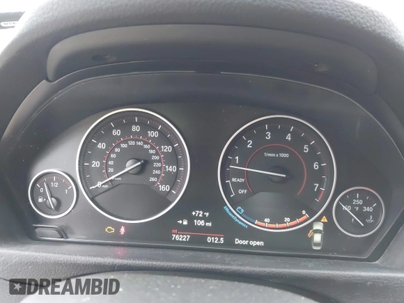 2016 BMW 3 Series 328i with VIN WBA8E9G55GNT87035, listed as a IAAI auction lot 42196329 with 76,227 mi miles and . Bid and sale history available at DreamBid. Image 7.