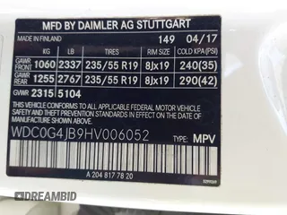 2017 Mercedes-Benz GLC 300 z VIN WDC0G4JB9HV006052, wystawiony jako IAAI lot #42221780 z przebiegiem 79 542 mil mil oraz . Historia ofert i sprzedaży dostępna na DreamBid. Obrazek 9.