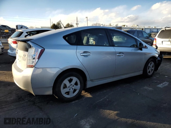 2011 Toyota Prius I with VIN JTDKN3DU8B0255314, listed as a Copart auction lot 87222864 with 143,517 mi miles and Salvage Title. Bid and sale history available at carsss.com. Image 3.