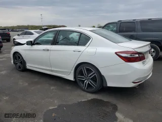 2016 Honda Accord Sedan Sport with VIN 1HGCR2F56GA132414, listed as a Copart auction lot 52891895 with 107,688 mi miles and Salvage Title. Bid and sale history available at carsss.com. Image 2.