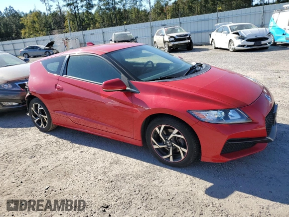2016 Honda CR-Z LX with VIN JHMZF1D42GS000359, listed as a Copart auction lot 74703483 with 56,331 mi miles and . Bid and sale history available at carsss.com. Image 4.