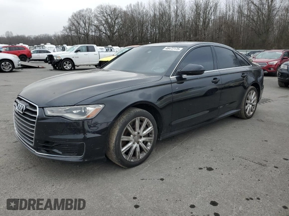 2016 Audi A6 2.0T Premium with VIN WAUCFAFC8GN165601, listed as a Copart auction lot 46472175 with 171,037 mi miles and Clean Title. Bid and sale history available at carsss.com. Image 1.