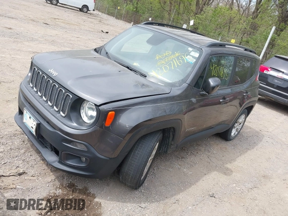 2018 Jeep Renegade Latitude with VIN ZACCJABB8JPJ55645, listed as a IAAI auction lot 42071695 with 124,067 mi miles. Bid and sale history available at carsss.com. Image 18.