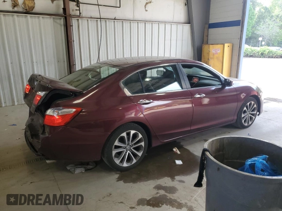 2014 Honda Accord Sport with VIN 1HGCR2F57EA081647, listed as a Copart auction lot 54740305 with 191,027 mi miles and Clean Title. Bid and sale history available at DreamBid. Image 3.