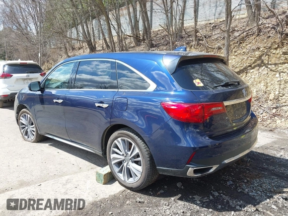 2018 Acura MDX Technology with VIN 5J8YD4H57JL005535, listed as a IAAI auction lot 42027222 with 91,082 mi miles and . Bid and sale history available at DreamBid. Image 3.