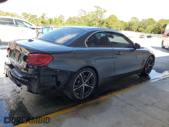 2018 BMW 4 Series 430i z VIN WBA4Z1C57JEC72408, wystawiony jako Copart lot #56664565 z przebiegiem 97 605 mil mil oraz Szkoda całkowita • Salvage title. Historia ofert i sprzedaży dostępna na DreamBid. Obrazek 3.