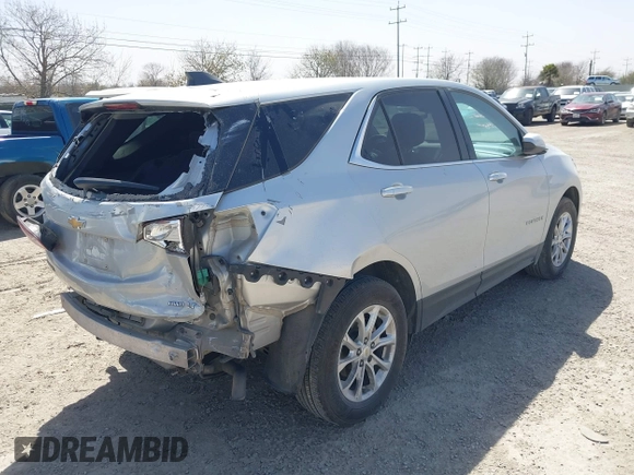 2020 Chevrolet Equinox LT with VIN 2GNAXUEV8L6165776, listed as a IAAI auction lot 41712136 with 132,479 mi miles. Bid and sale history available at carsss.com. Image 4.