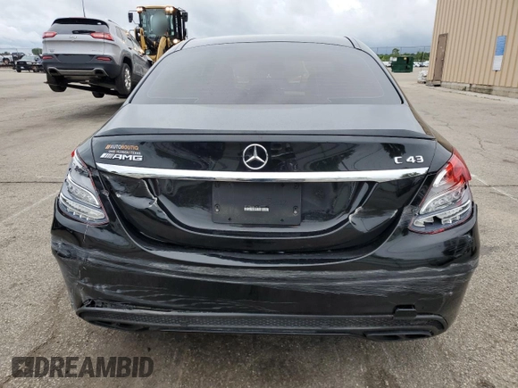 2017 Mercedes-Benz C 43 AMG with VIN 55SWF6EB3HU195318, listed as a Copart auction lot 57625645 with 67,974 mi miles and Salvage title. Bid and sale history available at DreamBid. Image 6.