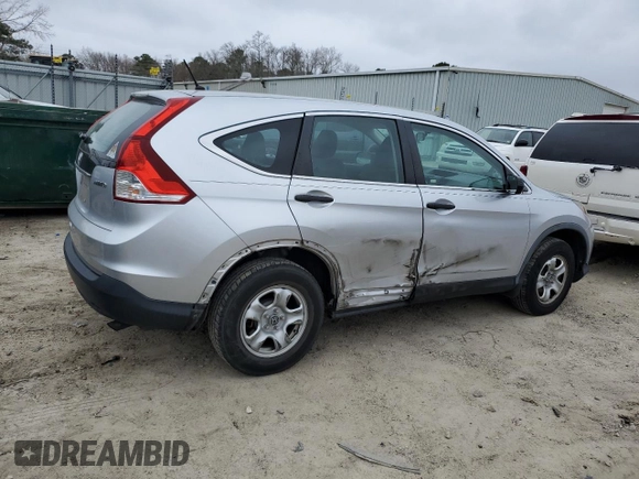 2014 Honda CR-V LX with VIN 2HKRM4H37EH711271, listed as a Copart auction lot 48979485 with 123,075 mi miles and Salvage Title. Bid and sale history available at carsss.com. Image 3.