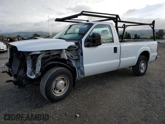 2014 Ford Super Duty F-250 SRW XL with VIN 1FTBF2A61EEB66169, listed as a Copart auction lot 49995335 with 122,399 mi miles and Salvage Title. Bid and sale history available at carsss.com. Image 1.