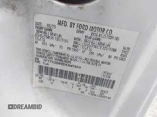 2013 Ford F-250 XL with VIN 1FT7X2B60DEB47659, listed as a IAAI auction lot 41517499 with 322,091 mi miles and . Bid and sale history available at DreamBid. Image 9.