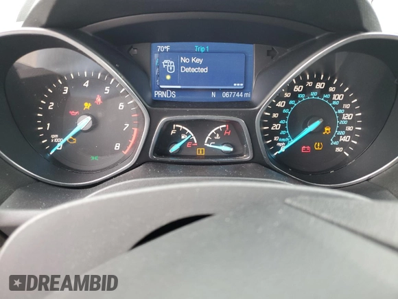 2013 Ford Escape SE with VIN 1FMCU0G90DUC26510, listed as a Copart auction lot 54227845 with 67,744 mi miles and Salvage Title. Bid and sale history available at DreamBid. Image 9.